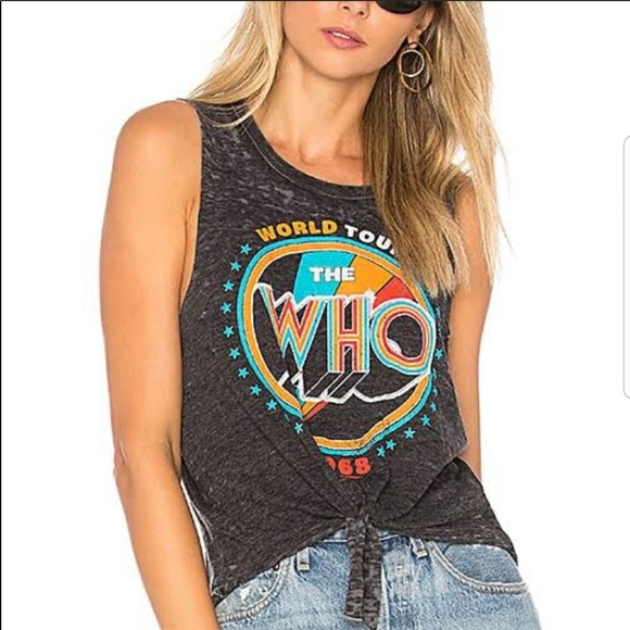 Chaser Tops - Chaser Vintage Graphic Tank “The Who” NWT